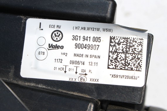 VW PASSAT B8 KOMPLETNY PRZÓD maska błotniki zderzak pas przedni lampy wzmocnienie błotnik lampa Kolor LH5X Kolor niebieski 3G