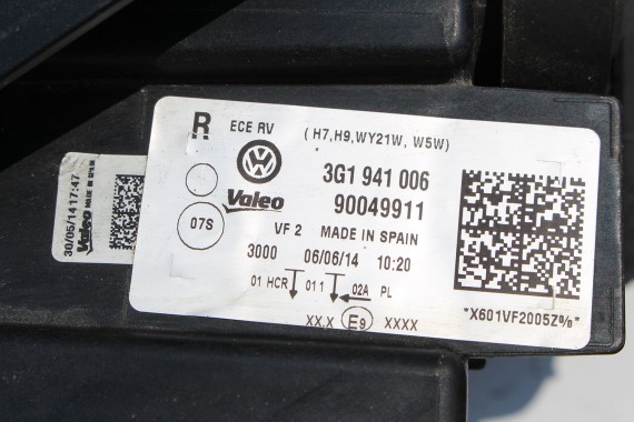 VW PASSAT B8 KOMPLETNY PRZÓD maska błotniki zderzak pas przedni lampy wzmocnienie błotnik lampa Kolor LH5X Kolor niebieski 3G