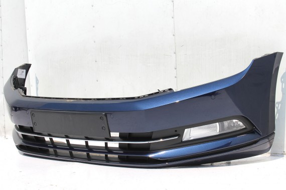 VW PASSAT B8 KOMPLETNY PRZÓD maska błotniki zderzak pas przedni lampy wzmocnienie błotnik lampa Kolor LH5X Kolor niebieski 3G
