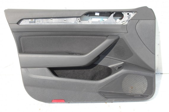 VW PASSAT B8 KOMBI BOCZEK BOCZKI DRZWI drzwiowe tapicerka welur kolor czarno - szarym  3G 3G9