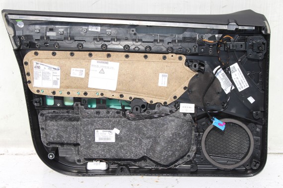 VW PASSAT B8 KOMBI BOCZEK BOCZKI DRZWI tapicerka drzwiowe welur kolor czarny 3G 3G9 Avant