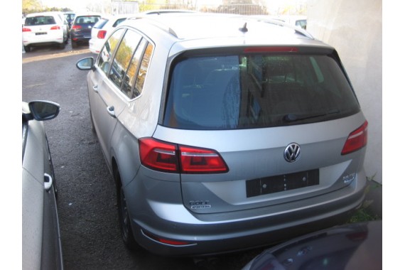 VW SPORTSVAN FOTELE KOMPLET FOTELI siedzenia siedzeń fotel tapicerka welur + alcantara kolor czarno-szary 510  GOLF 7 VII