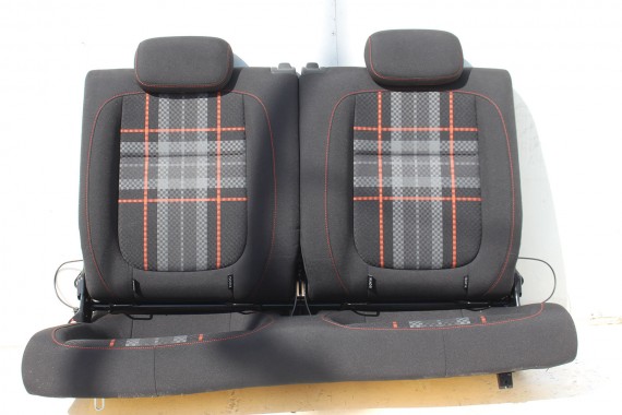 VW THE BEETLE FOTELE KOMPLET FOTELI siedzenia 5C siedzeń tapicerka welur kolor czarno-szary 5C5