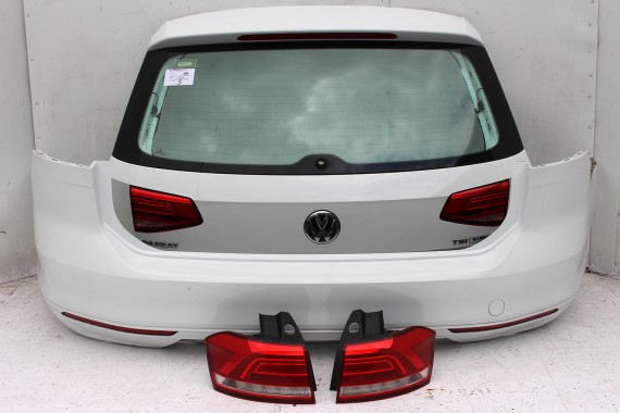 VW PASSAT B8 KOMBI LC9A TYŁ ZDERZAK tylny + KLAPA BAGAŻNIKA + LAMPY Led Kolor LC9A - biały (pure white) 3G 3G9 AVANT