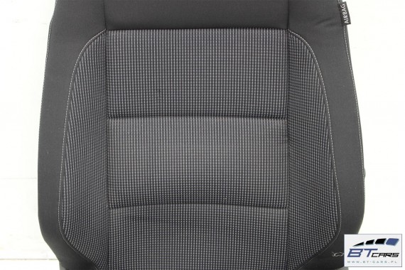 VW GOLF 6 VI FOTELE KOMPLET FOTELI siedzeń siedzenia fotel tapicerka 5K 554 welur kolor czarny 5K0