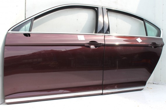 VW PASSAT B8 SEDAN LD3Y DRZWI LEWE PRZÓD + TYŁ STRONA LEWA przednie + tylne 2 sztuki Kolor:  LD3Y   Crimson red P5 3G 3G5 P5P5