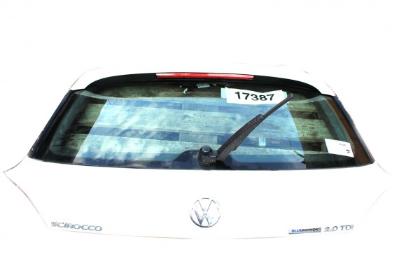 VW SCIROCCO TYŁ ZDERZAK tylny + KLAPA BAGAŻNIKA + LAMPY lampa 1K8 Kolor: LB9A - biel candy 1K8827025 1K8945095 1K8945096