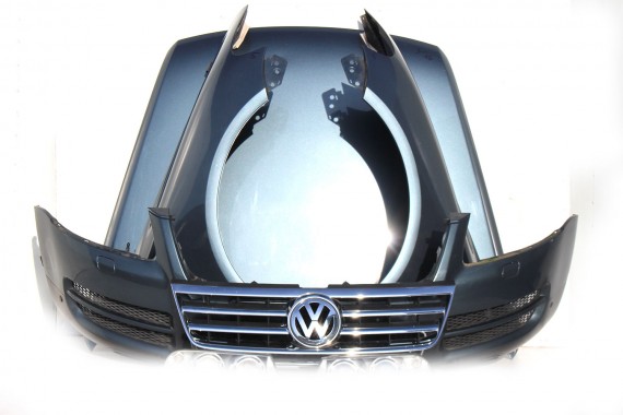 VW TOUAREG PRZÓD maska błotniki zderzak pas przedni wzmocnienie błotnik