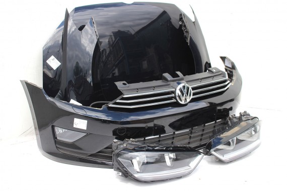 VW SPORTSVAN PRZÓD maska błotniki lampa zderzak pas LC9X Kolor: głęboka czerń efekt perłowy przedni wzmocnienie błotnik GOLF 510