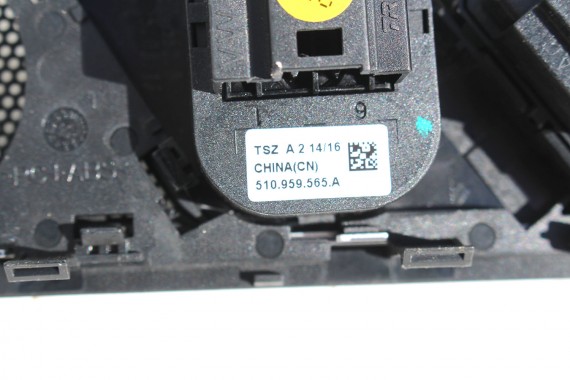VW SPORTSVAN GAŁKA STEROWANIA 510959565A LUSTERKAMI PRZEŁĄCZNIK LUSTEREK 510 959 565 kolor czarny 510959565A 510959565 510959565