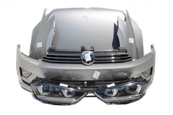 VW SPORTSVAN PRZÓD maska błotniki lampa zderzak pas Xenon Led Kolor: LB7W - srebrny przedni wzmocnienie błotnik GOLF 510 2014-