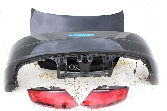 AUDI TT 8S CABRIO S-LINE TYŁ TYŁ ZDERZAK tylny + KLAPA BAGAŻNIKA + LAMPY lampa Led 8S7 LY9T czarny schwarz 8S0945095 8S0945096