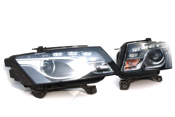 AUDI Q5 8R KOMPLETNY PRZÓD maska błotniki zderzak pas przedni lampy wzmocnienie błotnik lampa xenon Led LY7G Q4 qurzgrau metalli