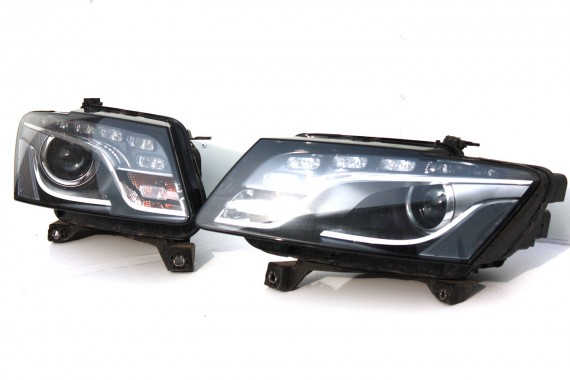AUDI Q5 8R KOMPLETNY PRZÓD maska błotniki zderzak pas przedni lampy wzmocnienie błotnik lampa xenon Led LY7G Q4 qurzgrau metalli