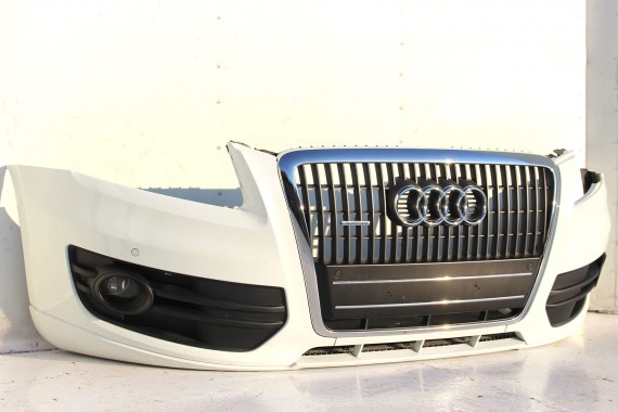 AUDI Q5 8R KOMPLETNY PRZÓD maska błotniki zderzak pas przedni lampy wzmocnienie błotnik lampa kolor biały