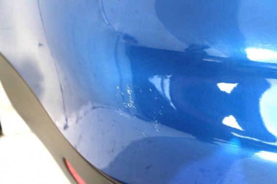 VW TOUAREG ZDERZAK TYŁ tylny 7L6807417 7L LA5W Kolor : - niebieski / Ravennablau metallic pod PDC i HAK chrom
