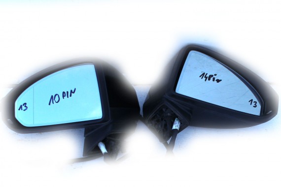 AUDI TT LUSTERKO DRZWI PRAWE 14 pin 8S EL. SKŁADANE 14pin zewnętrzne pinów kabli przewodów 8S1857410 8S0857528 8S0949102