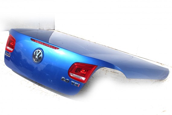 VW EOS FL LIFT TYŁ ZDERZAK TYLNY + KLAPA BAGAŻNIKA LR5Z Kolor: LR5Z - niebieski (rising blue metallic) GP 4C4C