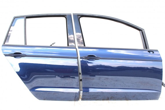 VW GOLF 7 SPORTSVAN DRZWI PRAWE PRZÓD + TYŁ STRONA PRAWA przednie + tylne 2 sztuki LH5X - niebieski (night blue - metallic) 510