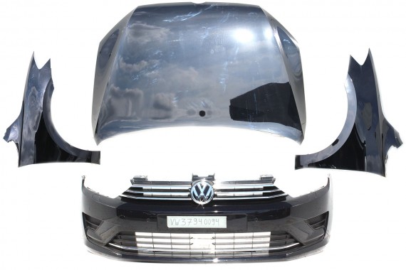 VW SPORTSVAN PRZÓD maska błotniki zderzak High Line LC9X pas przedni wzmocnienie błotnik 510 LAMPA Kolor LC9X głęboka czerń GOLF