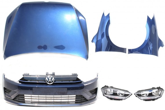 VW SPORTSVAN PRZÓD maska błotniki zderzak pas LH5X przedni wzmocnienie błotnik LH5X 510 Kolor: LH5X - niebieski GOLF