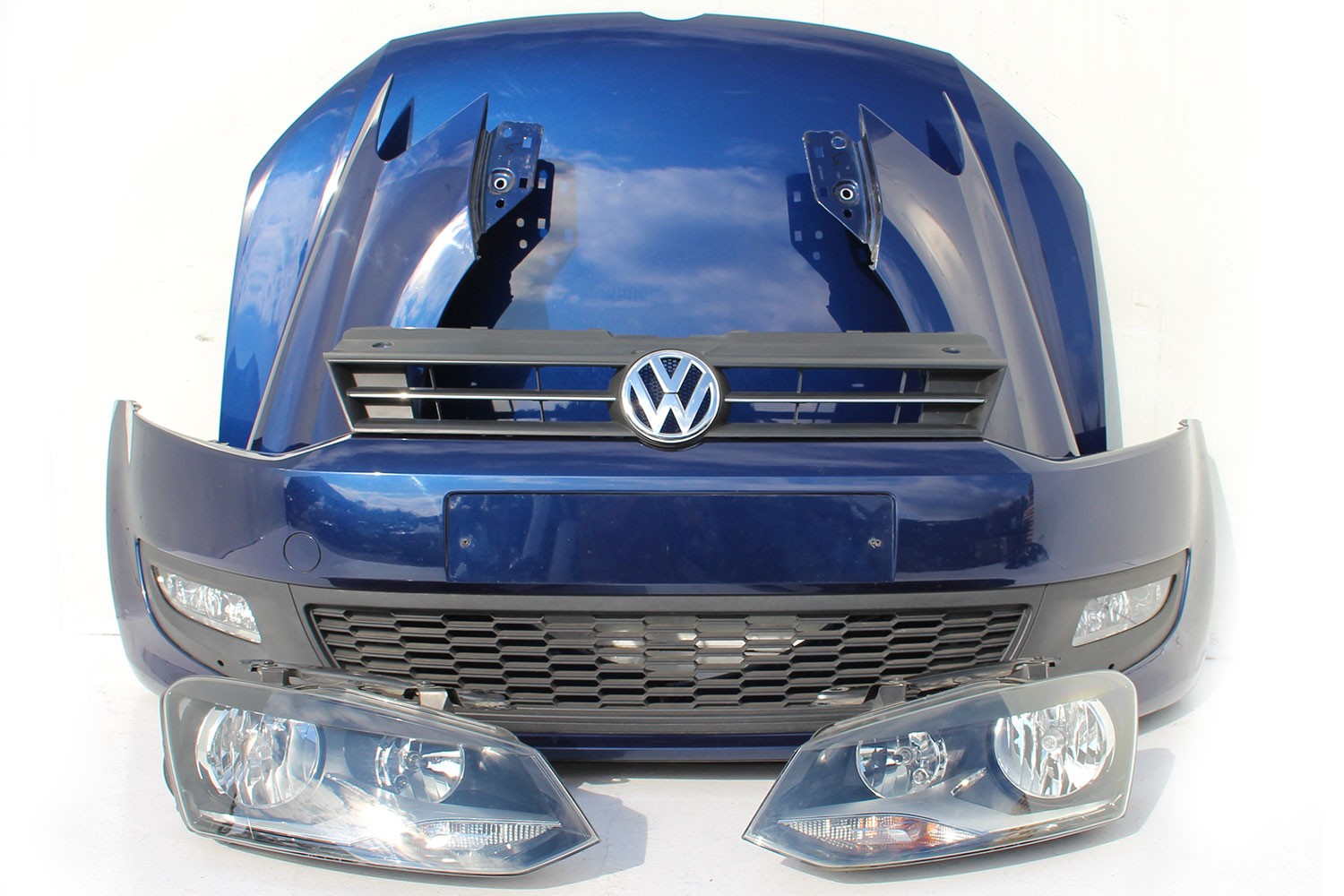 VW POLO 6R LD5Q PRZÓD maska błotniki zderzak pas przedni