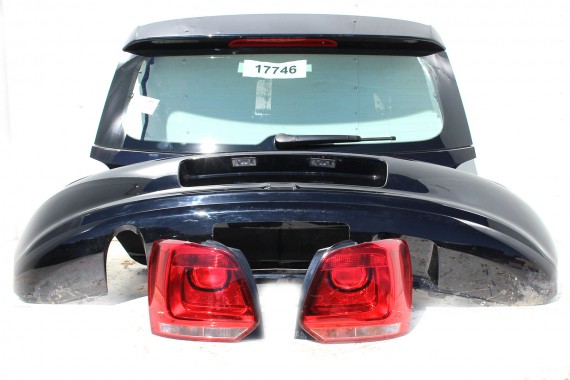 VW POLO TYŁ ZDERZAK + KLAPA BAGAŻNIKA 6R tylny 6R0 pod Kolor: L041 - czarny