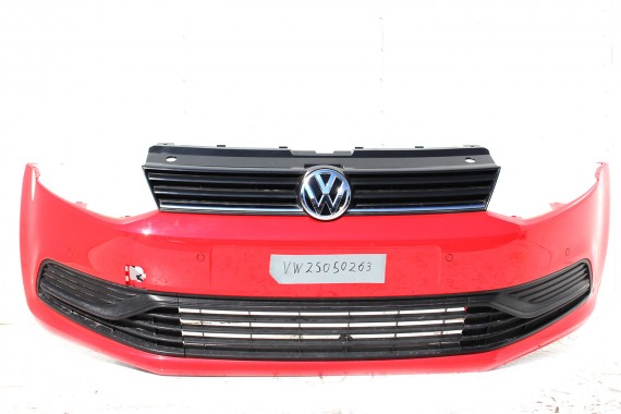 VW POLO PRZÓD maska błotniki zderzak pas przedni błotnik LP3G 6C LIFT FL 2015-2017 Kolor: D8 LP3G czerwień wzmocnienie 6C0 D8D8