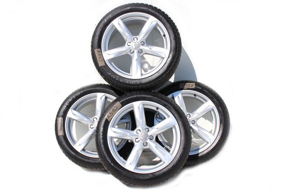 AUDI Q5 FELGI 20 cali OPONY ZIMOWE KOŁA felga 8R0601025D 8,5J*20H2 ET33 opona DUNLOP WINTER SPORT 3D 255/45 101V 8R zima zimowe
