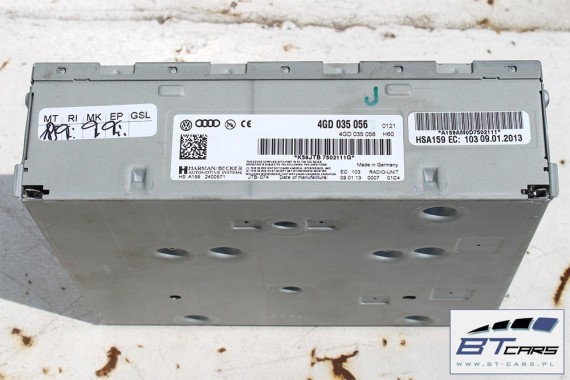 AUDI A6 A7 A8 TUNER RADIO UNIT 4GD035056J 4GD035056 4GD 035 056 J radiounit 4GD035056J 4GD035056 4GD035056J 4GD035056 4GD035056J