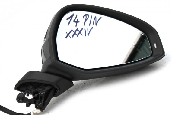 AUDI A4 LUSTERKO DRZWI PRAWE 14 pin 8W 2015- zewnętrzne pinów kabli przewodów 14pin LY9B - czarny brylantowy 8W1857410 8W0857536