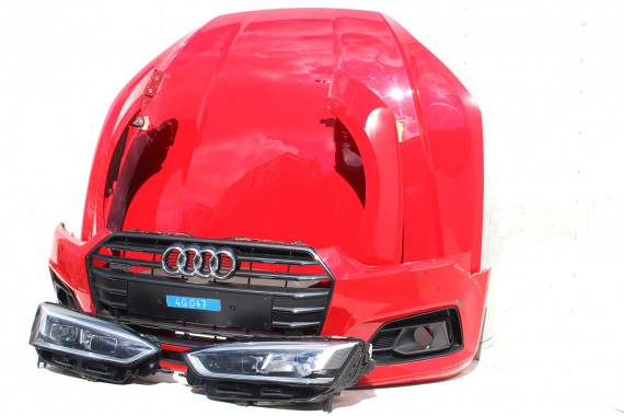 AUDI A5 8W PRZÓD LY3U FULL LED maska błotniki pas przedni zderzak lampy lampa F5 LY3U czerwony wzmocnienie błotnik 8W6