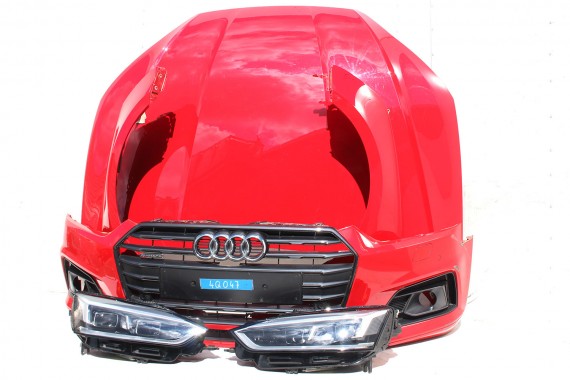 AUDI A5 8W PRZÓD LY3U FULL LED maska błotniki pas przedni zderzak lampy lampa F5 LY3U czerwony wzmocnienie błotnik 8W6