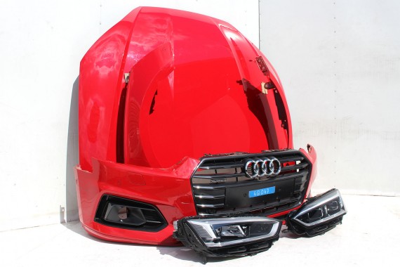AUDI A5 8W PRZÓD LY3U FULL LED maska błotniki pas przedni zderzak lampy lampa F5 LY3U czerwony wzmocnienie błotnik 8W6