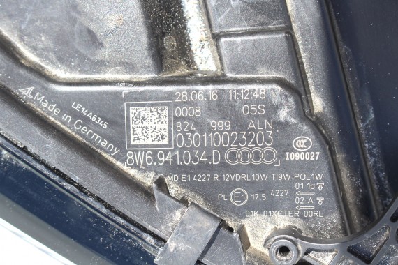 AUDI A5 8W PRZÓD LY3U FULL LED maska błotniki pas przedni zderzak lampy lampa F5 LY3U czerwony wzmocnienie błotnik 8W6