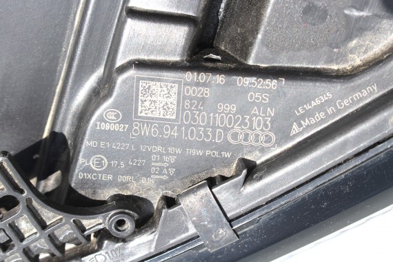 AUDI A5 8W PRZÓD LY3U FULL LED maska błotniki pas przedni zderzak lampy lampa F5 LY3U czerwony wzmocnienie błotnik 8W6