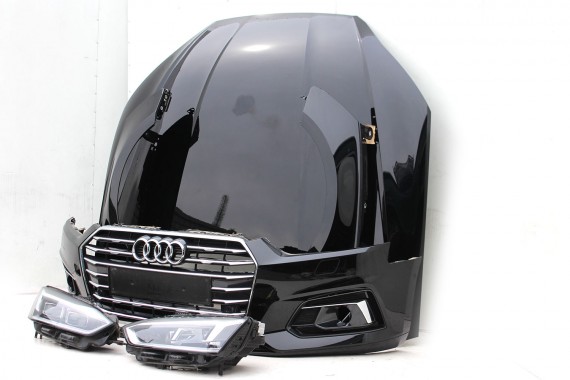 AUDI A5 8W F5 LY9T PRZÓD maska błotniki zderzak pas przedni lampy lampa MATRIX F5 LY9T czarny wzmocnienie 8W6941035E 8W6941036E