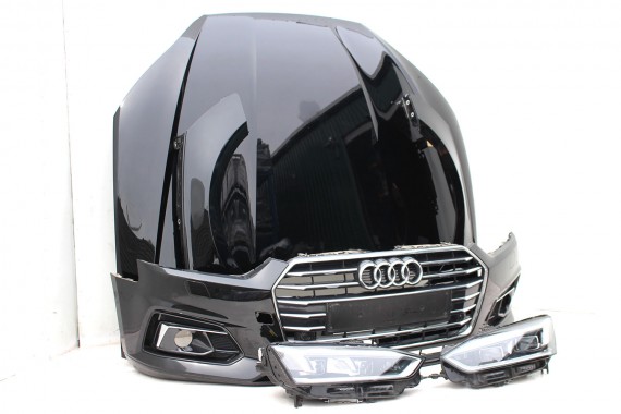 AUDI A5 8W F5 LY9T PRZÓD maska błotniki zderzak pas przedni lampy lampa MATRIX F5 LY9T czarny wzmocnienie 8W6941035E 8W6941036E