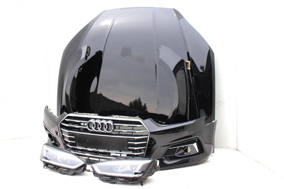 AUDI A5 8W F5 LY9T PRZÓD maska błotniki zderzak pas przedni lampy lampa MATRIX F5 LY9T czarny wzmocnienie 8W6941035E 8W6941036E