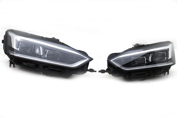 AUDI A5 8W F5 LY9T PRZÓD maska błotniki zderzak pas przedni lampy lampa MATRIX F5 LY9T czarny wzmocnienie 8W6941035E 8W6941036E