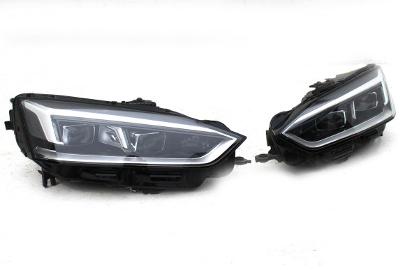 AUDI A5 8W F5 LY9T PRZÓD maska błotniki zderzak pas przedni lampy lampa MATRIX F5 LY9T czarny wzmocnienie 8W6941035E 8W6941036E