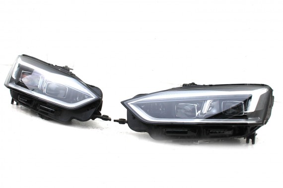AUDI A5 8W F5 LY9T PRZÓD maska błotniki zderzak pas przedni lampy lampa MATRIX F5 LY9T czarny wzmocnienie 8W6941035E 8W6941036E