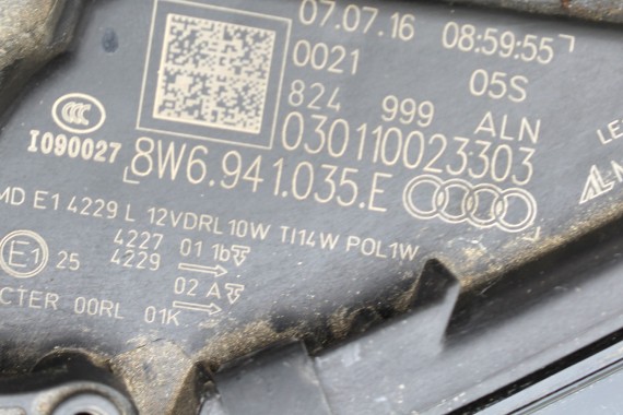 AUDI A5 8W F5 LY9T PRZÓD maska błotniki zderzak pas przedni lampy lampa MATRIX F5 LY9T czarny wzmocnienie 8W6941035E 8W6941036E