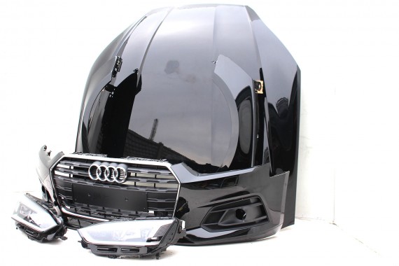 AUDI A5 8W MATRIX F5 LY9T PRZÓD maska błotniki pas zderzak przedni lampy lampa LY9T czarny wzmocnienie błotnik 8W6 F5
