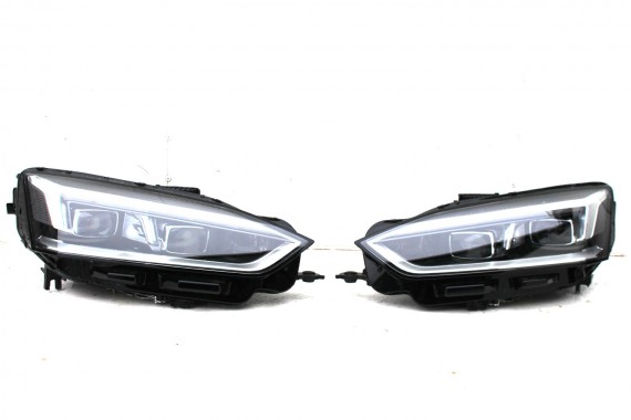 AUDI A5 8W MATRIX F5 LY9T PRZÓD maska błotniki pas zderzak przedni lampy lampa LY9T czarny wzmocnienie błotnik 8W6 F5