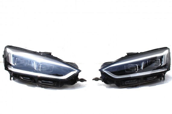 AUDI A5 8W PRZÓD maska błotniki zderzak pas przedni lampy lampa MATRIX F5 LY9T czarny wzmocnienie błotnik 8W6 F5