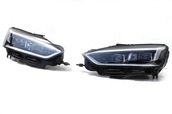 AUDI A5 8W PRZÓD maska błotniki zderzak pas przedni lampy lampa MATRIX F5 LY9T czarny wzmocnienie błotnik 8W6 F5