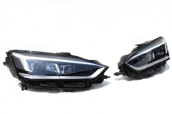 AUDI A5 8W PRZÓD maska błotniki zderzak pas przedni lampy lampa MATRIX F5 LY9T czarny wzmocnienie błotnik 8W6 F5