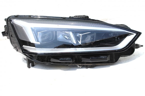 AUDI A5 8W PRZÓD maska błotniki zderzak pas przedni lampy lampa MATRIX F5 LY9T czarny wzmocnienie błotnik 8W6 F5
