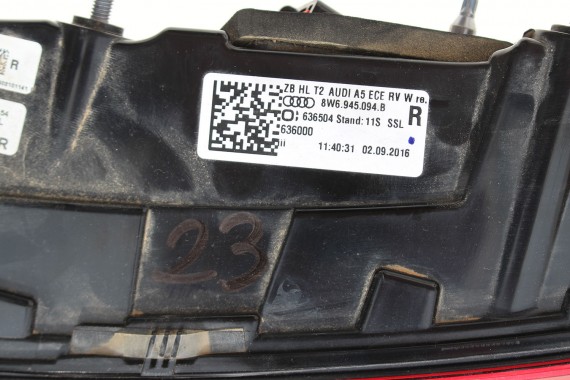 AUDI A5 CABRIO 8W F5 LAMPA TYŁ LAMPY TYLNE 8W6945091D 8W6945092D 8W6945093B matrix 8W6945094B 8W6945091R 8W6945092R 8W6945091